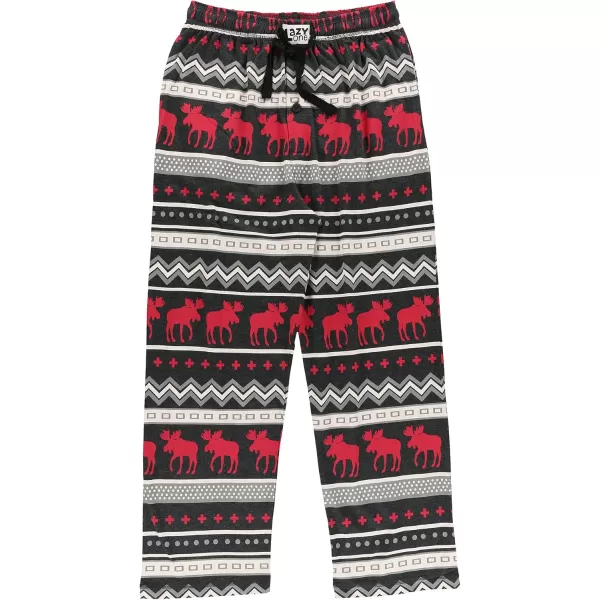 Lazy One Animal Pajama Pants For Men Mens Separate Bottoms Lounge PantsCabin Moose Pajama Pants