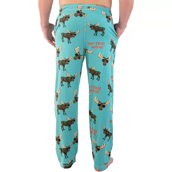 Lazy One Animal Pajama Pants For Men Mens Separate Bottoms Lounge PantsDont Moose Pajama Pants