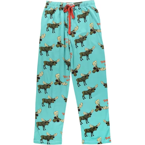 Lazy One Animal Pajama Pants For Men Mens Separate Bottoms Lounge PantsDont Moose Pajama Pants