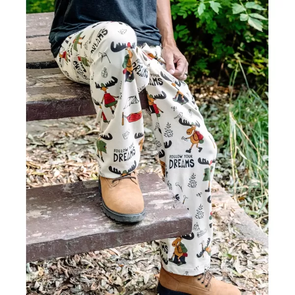 Lazy One Animal Pajama Pants For Men Mens Separate Bottoms Lounge PantsFollow Your Dreams Pajama Pants