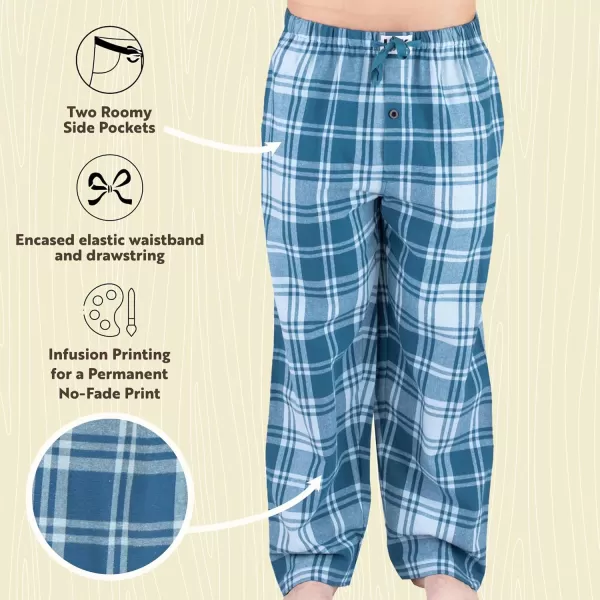 Lazy One Flannel Pajama Pants For Men Mens Separate Bottoms Lounge PantsWinter Plaid