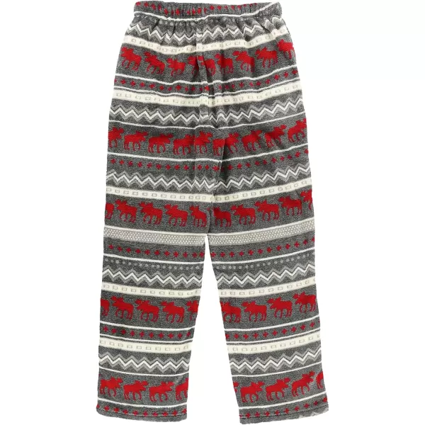 Lazy One Mens Fleece Pajama Pants Nordic Fleece Pajama Bottoms for Men Warm Pajama PantsCabin Moose Pajama Pants