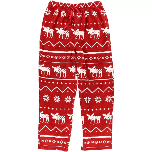 Lazy One Mens Fleece Pajama Pants Nordic Fleece Pajama Bottoms for Men Warm Pajama PantsNordic Moose Pajama Pants