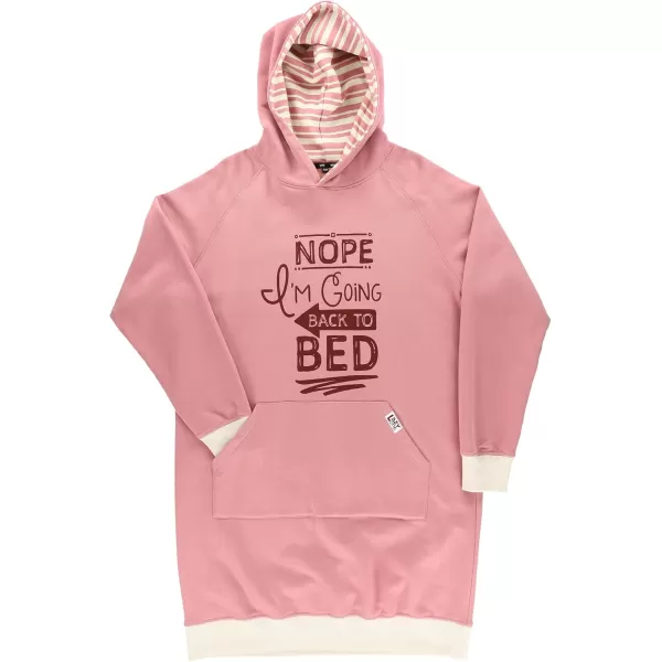 Lazy One Oversized Hoodie Sweatshirt Comfortable SleepwearBack to Bed Sleep Hoodie