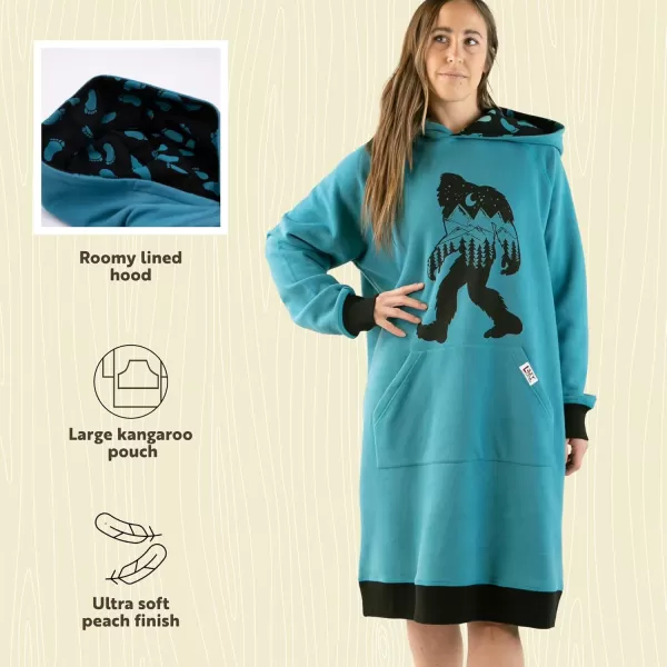 Lazy One Oversized Hoodie Sweatshirt Comfortable SleepwearBigfoot Sleep Hoodie