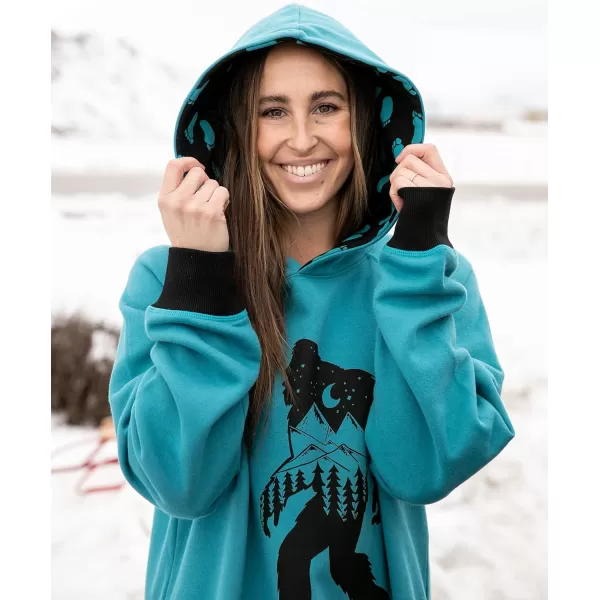 Lazy One Oversized Hoodie Sweatshirt Comfortable SleepwearBigfoot Sleep Hoodie