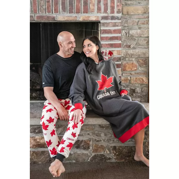 Lazy One Oversized Hoodie Sweatshirt Comfortable SleepwearCanada Eh Sleep Hoodie