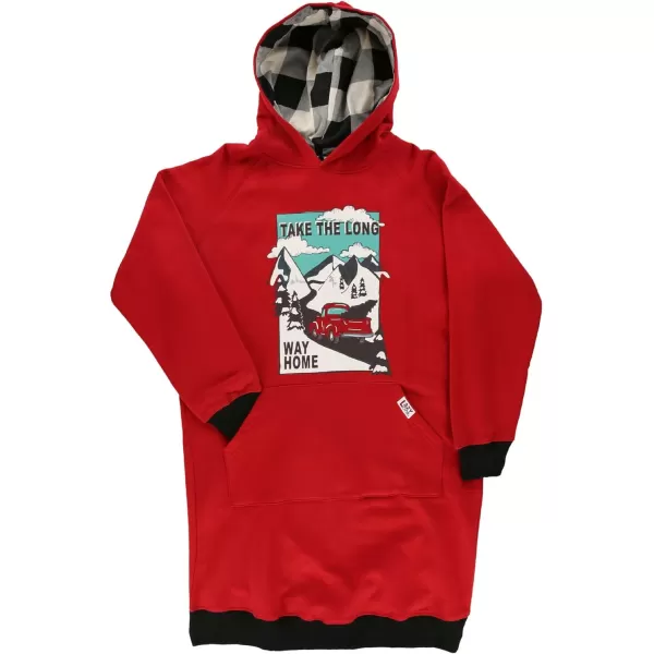 Lazy One Oversized Hoodie Sweatshirt Comfortable SleepwearLong Way Home Sleep Hoodie