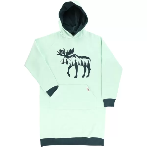 Lazy One Oversized Hoodie Sweatshirt Comfortable SleepwearMoose Silhouette Sleep Hoodie