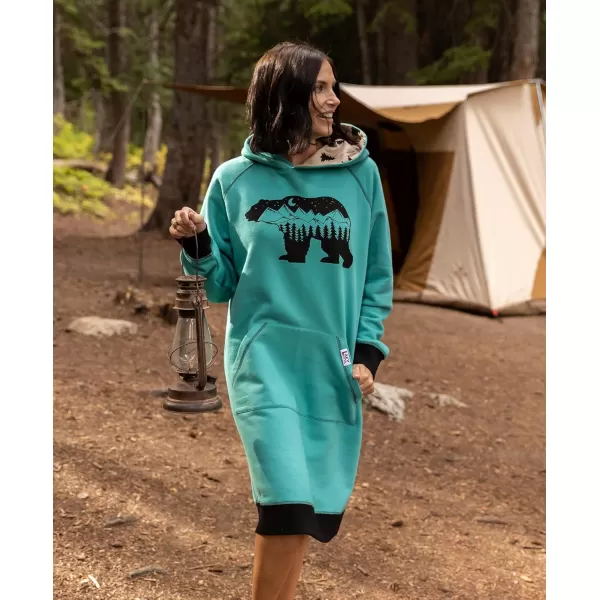 Lazy One Oversized Hoodie Sweatshirt Comfortable SleepwearMountain Bear Sleep Hoodie