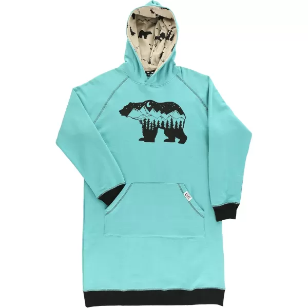 Lazy One Oversized Hoodie Sweatshirt Comfortable SleepwearMountain Bear Sleep Hoodie