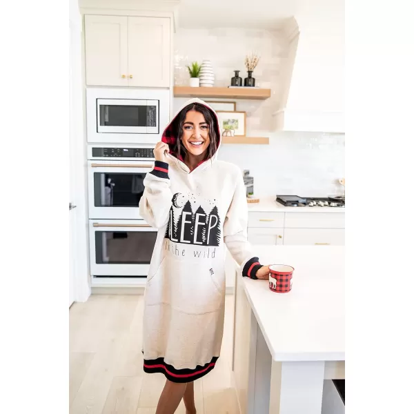 Lazy One Oversized Hoodie Sweatshirt Comfortable SleepwearSleep Wild Sleep Hoodie
