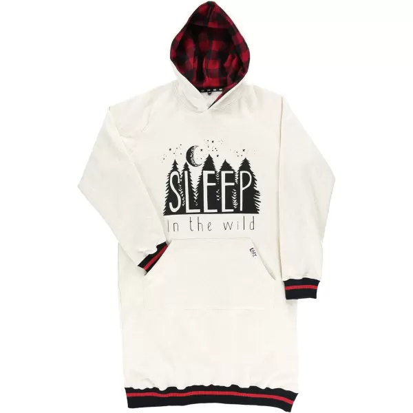 Lazy One Oversized Hoodie Sweatshirt Comfortable SleepwearSleep Wild Sleep Hoodie