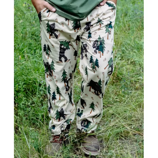 Lazy One Pajama Pants For Men Mens Separate Bottoms Lounge Pants Funny HumorousBigfoot Pajama Pants