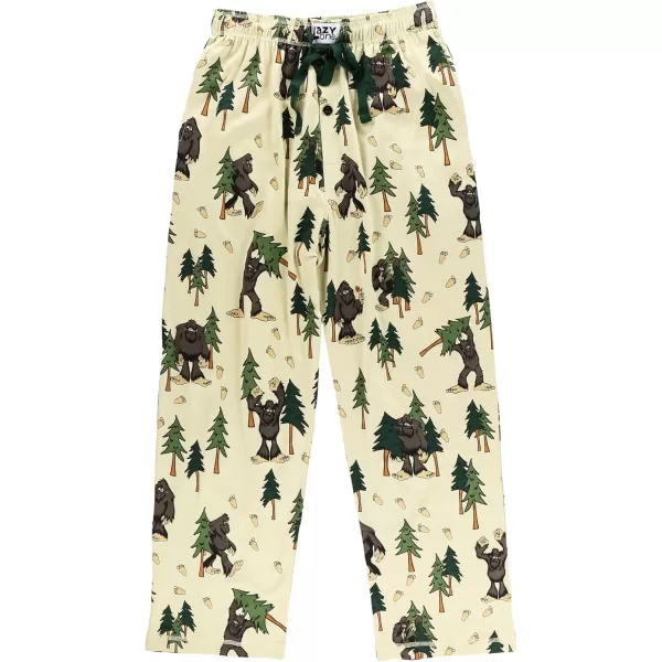 Lazy One Pajama Pants For Men Mens Separate Bottoms Lounge Pants Funny HumorousBigfoot Pajama Pants