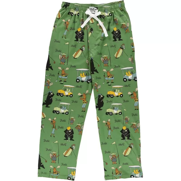 Lazy One Pajama Pants For Men Mens Separate Bottoms Lounge Pants Funny HumorousGolf Green Mens Pajama Pants