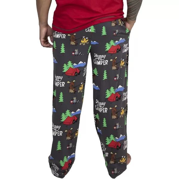 Lazy One Pajama Pants For Men Mens Separate Bottoms Lounge Pants Funny HumorousHappy Camper Pajama Pants