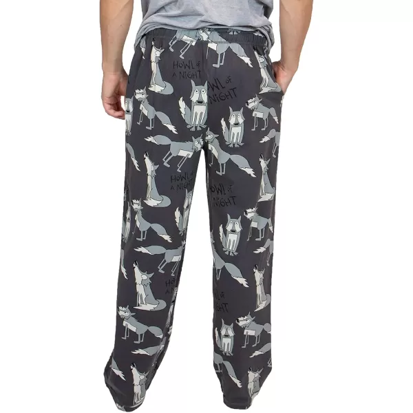 Lazy One Pajama Pants For Men Mens Separate Bottoms Lounge Pants Funny HumorousHowl of a Night Pajama Pants