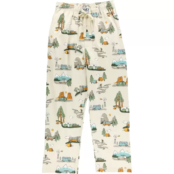Lazy One Pajama Pants For Men Mens Separate Bottoms Lounge Pants Funny HumorousRoad Trip Pajama Pants