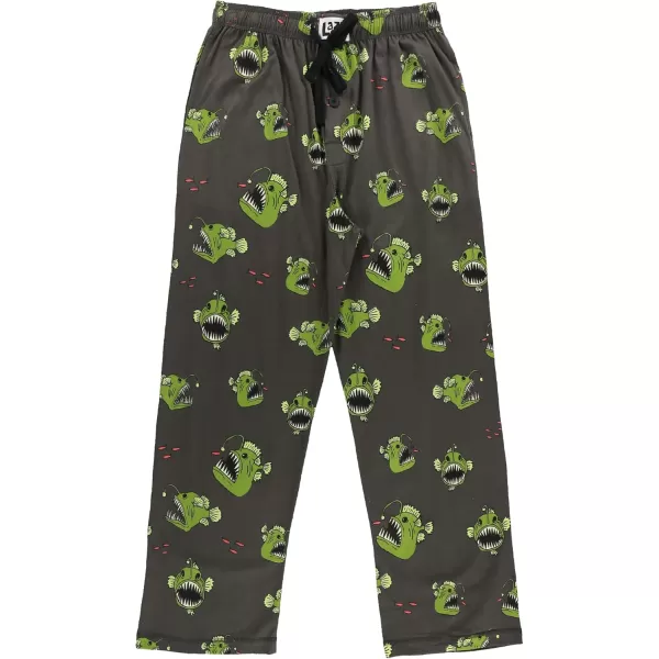 Lazy One Pajama Pants For Men Mens Separate Bottoms Lounge Pants FunnyAngler Fish Pajama Pants