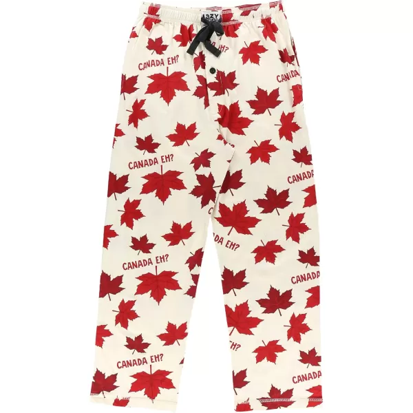 Lazy One Pajama Pants For Men Mens Separate Bottoms Lounge Pants FunnyCanada Eh Pajamas Pants