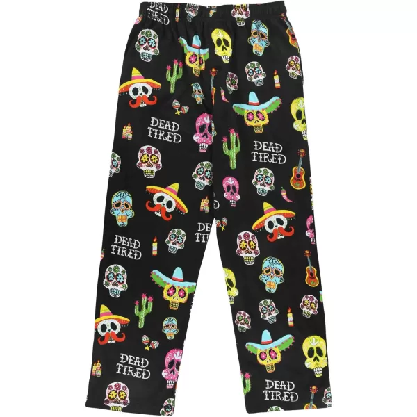 Lazy One Pajama Pants For Men Mens Separate Bottoms Lounge Pants FunnyDead Tired Colorful Pajama Pants