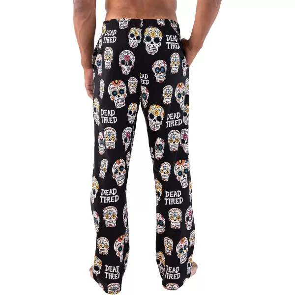 Lazy One Pajama Pants For Men Mens Separate Bottoms Lounge Pants FunnyDead Tired Pj Pant L
