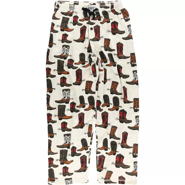 Lazy One Pajama Pants For Men Mens Separate Bottoms Lounge Pants FunnyWhite Boot Mens Pants