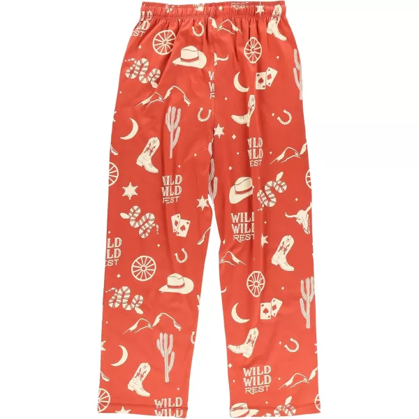 Lazy One Pajama Pants For Men Mens Separate Bottoms Lounge Pants FunnyWild Wild Rest Orange Pajama Pants