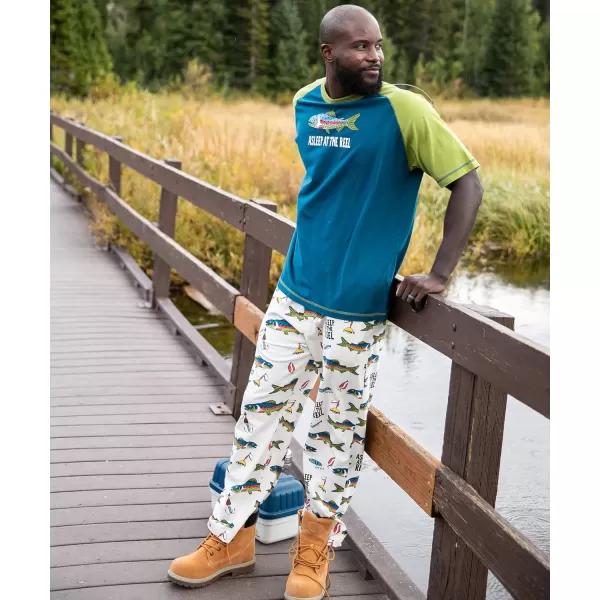 Lazy One Pajama Pants For Men Mens Separate Bottoms Lounge PantsAsleep at the Reel Pajama Pants