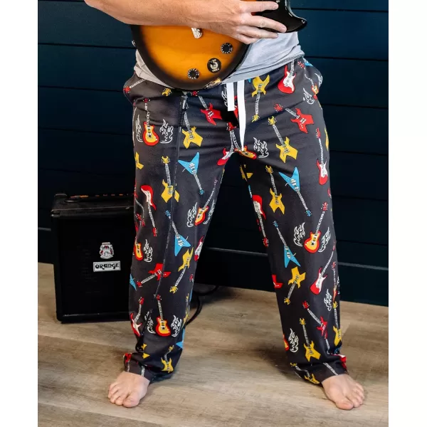 Lazy One Pajama Pants For Men Mens Separate Bottoms Lounge PantsGuitar Pj Pant