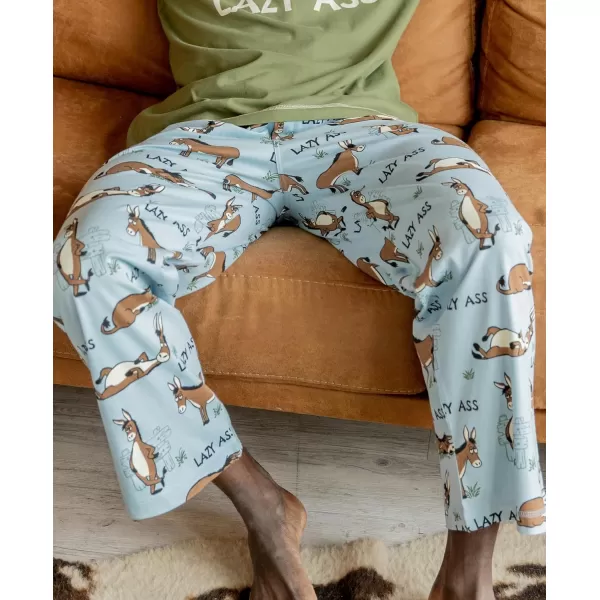Lazy One Pajama Pants For Men Mens Separate Bottoms Lounge PantsLazy Ass Blue Pj Pant