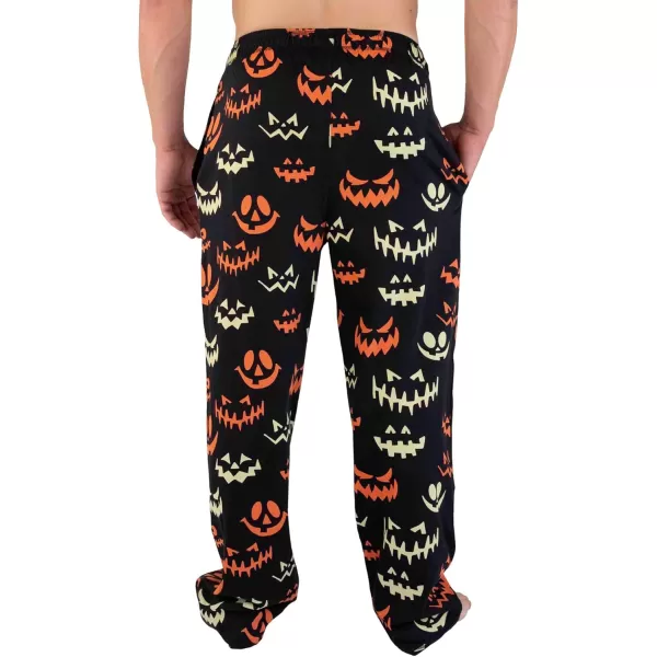 Lazy One Pajama Pants For Men Mens Separate Bottoms Lounge PantsSpooky Faces Pj Pant