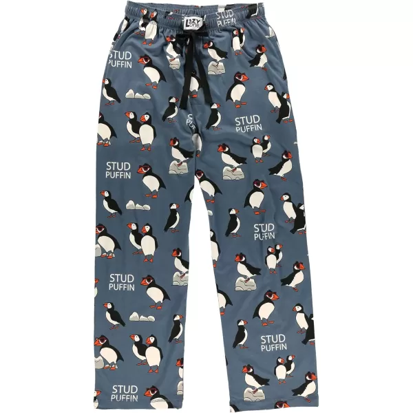 Lazy One Pajama Pants For Men Mens Separate Bottoms Lounge PantsStud Puffin Blue Pj Pant
