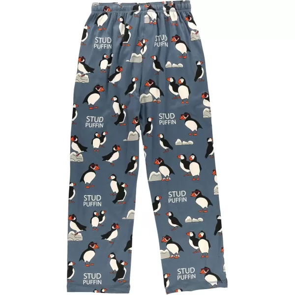 Lazy One Pajama Pants For Men Mens Separate Bottoms Lounge PantsStud Puffin Blue Pj Pant