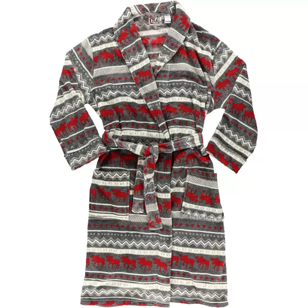 Lazy One UltraCozy Plaid Bathrobes for MenCabin Moose Bathrobe