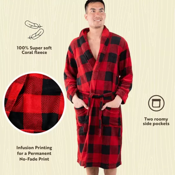 Lazy One UltraCozy Plaid Bathrobes for MenMoose Plaid Bathrobe
