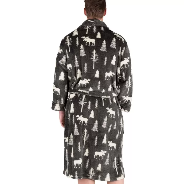 Lazy One UltraCozy Plaid Bathrobes for MenTake a Hike Bathrobe