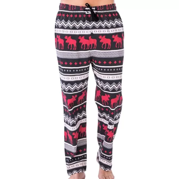 Lazy One Animal Pajama Pants For Men Mens Separate Bottoms Lounge PantsCabin Moose Pajama Pants