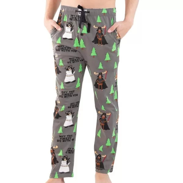 Lazy One Animal Pajama Pants For Men Mens Separate Bottoms Lounge PantsMay the Forest Be With You Pajama Pants