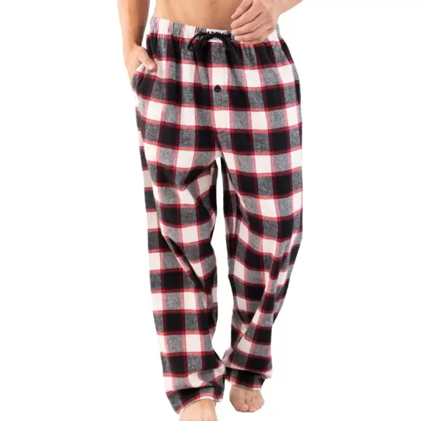 Lazy One Flannel Pajama Pants For Men Mens Separate Bottoms Lounge PantsBlack Plaid Flannel Pajama Pants
