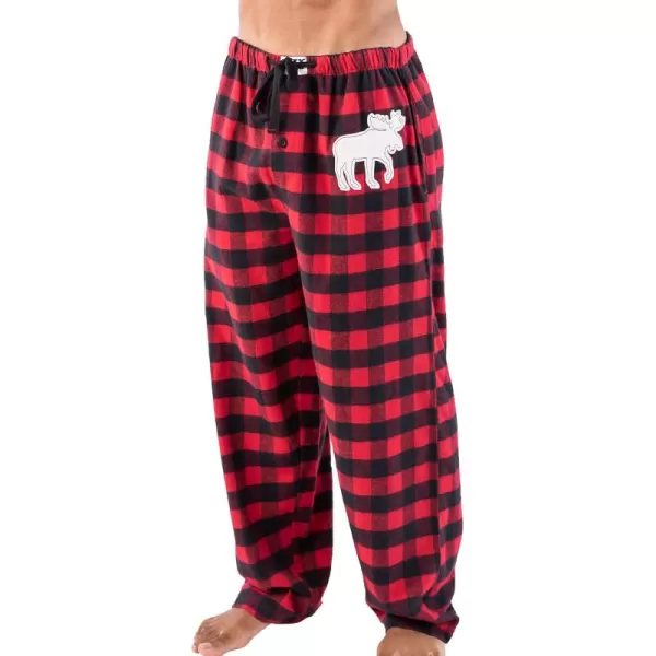 Lazy One Flannel Pajama Pants For Men Mens Separate Bottoms Lounge PantsMoose Plaid Mens Pajama Pants