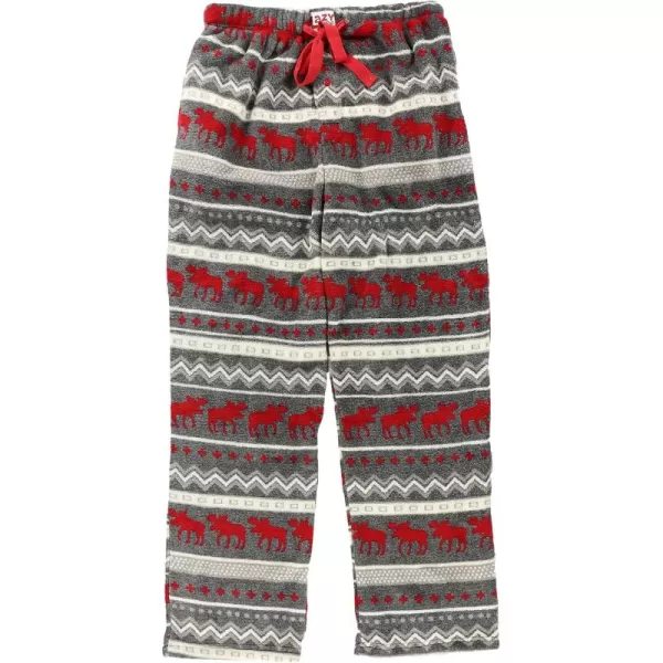 Lazy One Mens Fleece Pajama Pants Nordic Fleece Pajama Bottoms for Men Warm Pajama PantsCabin Moose Pajama Pants