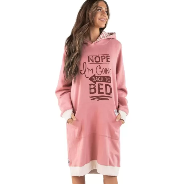 Lazy One Oversized Hoodie Sweatshirt Comfortable SleepwearBack to Bed Sleep Hoodie
