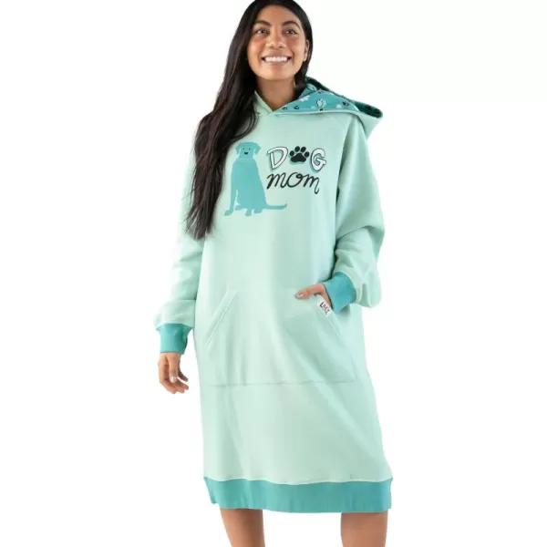 Lazy One Oversized Hoodie Sweatshirt Comfortable SleepwearDog Mom Sleep Hoodie