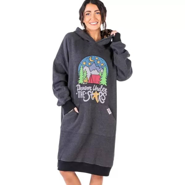 Lazy One Oversized Hoodie Sweatshirt Comfortable SleepwearDream Under Stars Sleep Hoodie