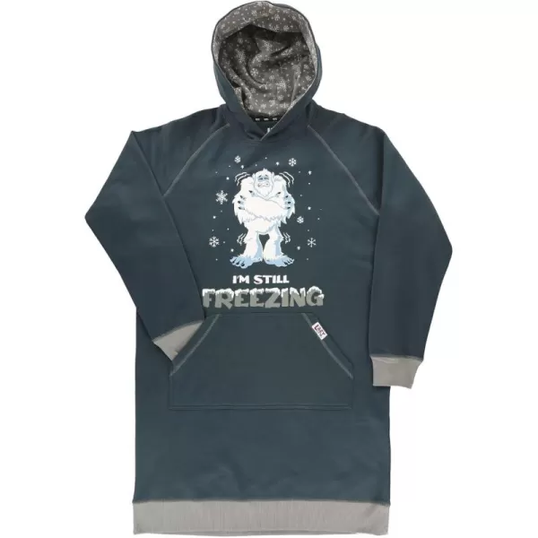 Lazy One Oversized Hoodie Sweatshirt Comfortable SleepwearFreezing Yeti Sleep Hoodie