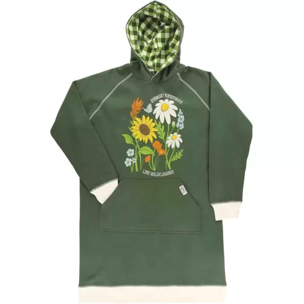 Lazy One Oversized Hoodie Sweatshirt Comfortable SleepwearWild Flower Sleep Hoodie