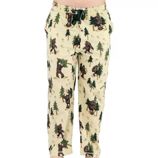 Lazy One Pajama Pants For Men Mens Separate Bottoms Lounge Pants Funny HumorousBigfoot Pajama Pants