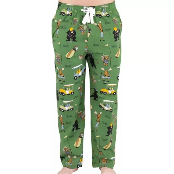 Lazy One Pajama Pants For Men Mens Separate Bottoms Lounge Pants Funny HumorousGolf Green Mens Pajama Pants